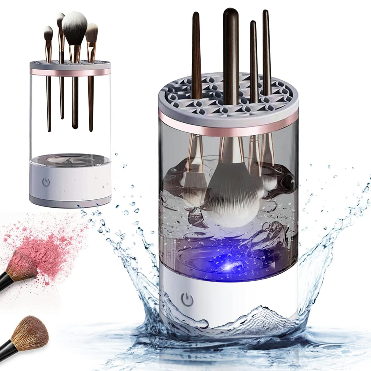 Electric Makeup Brush Cleaner – Clean & Dry in Seconds!